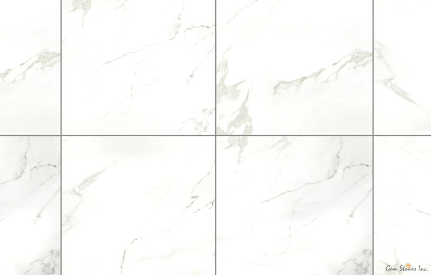 Super Carrara 24x24 Polished Porcelain Tile