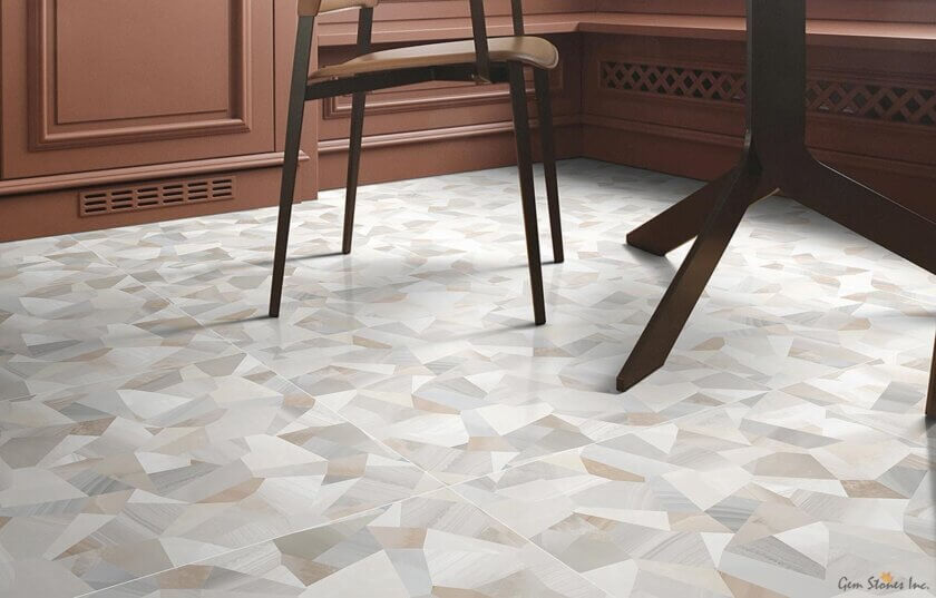 Nolita Milano Decor Ambra (Cream) Porcelain Tile 24x24 Installed