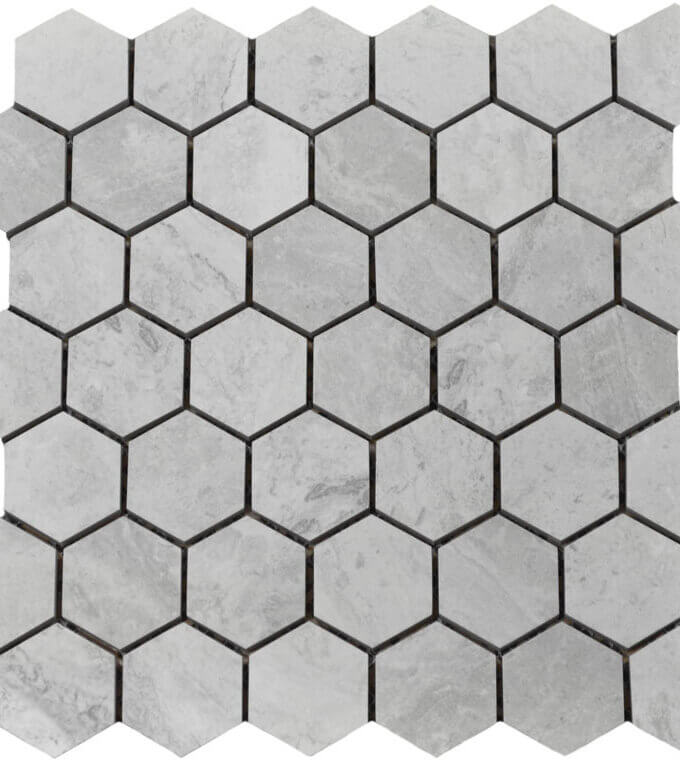 Eterna Imperial Grey Hexagon Mosaic