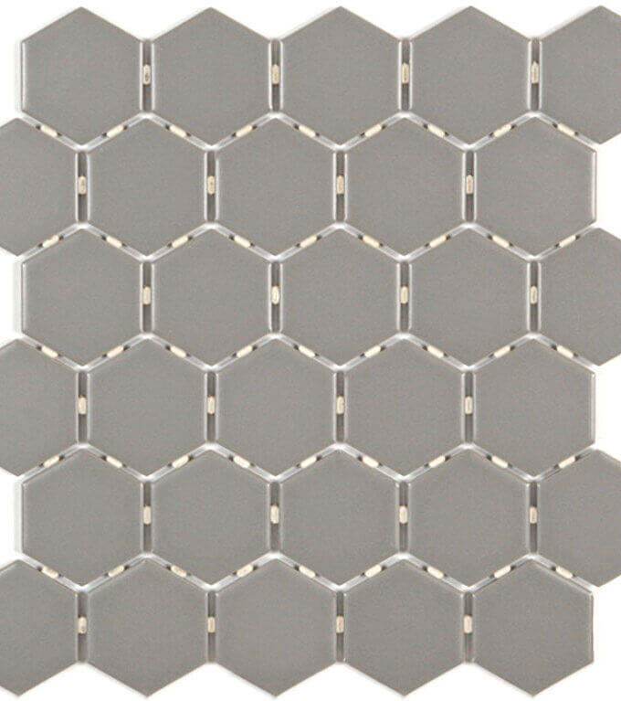 Ontario Taupe Hexagon Mosaic