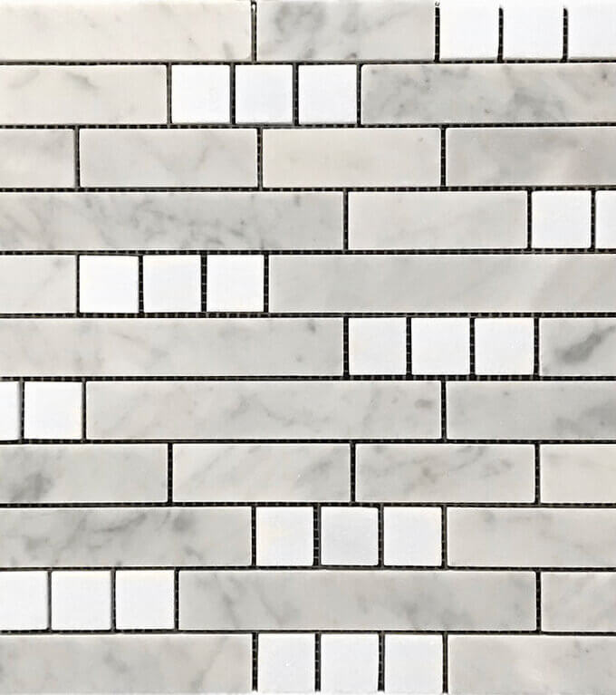 Aspire Carrara Thassos Marble Mosaic