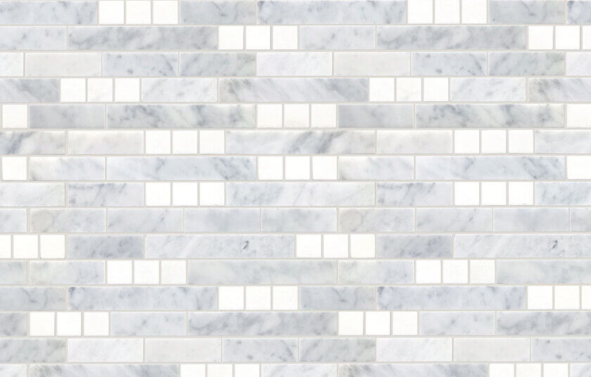 Aspire Carrara Thassos Marble Mosaic Variation