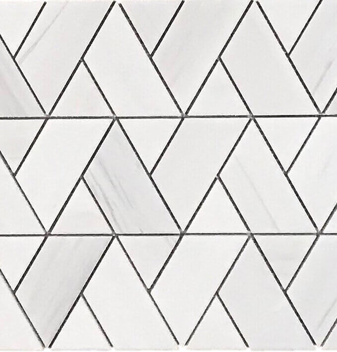 Dolomite Herringweave Marble Mosaic