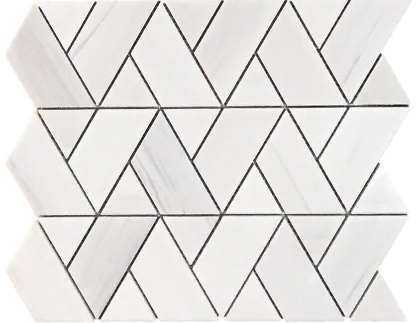 Dolomite Herringweave Marble Mosaic