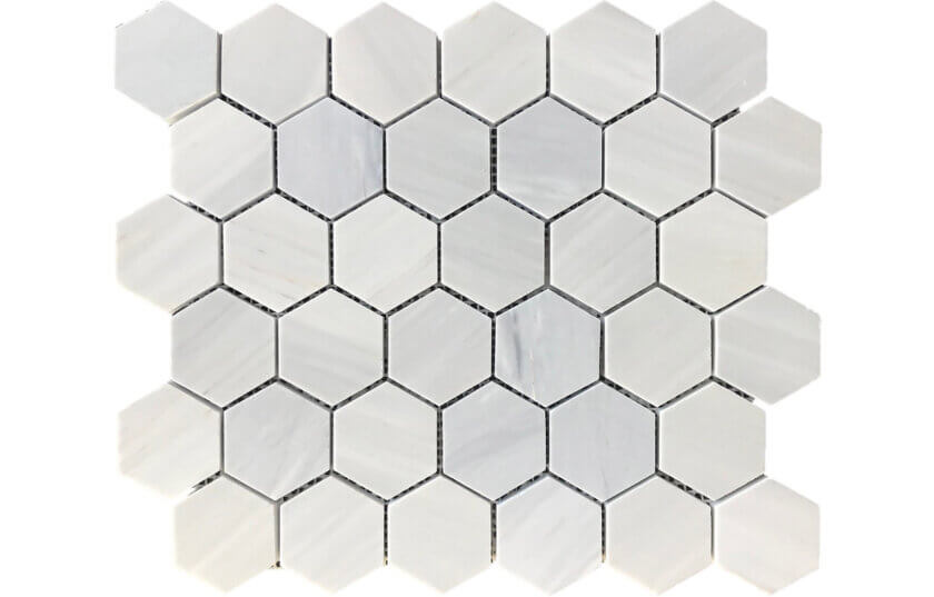 Twilight 2inch Hexagon Marble Mosaic