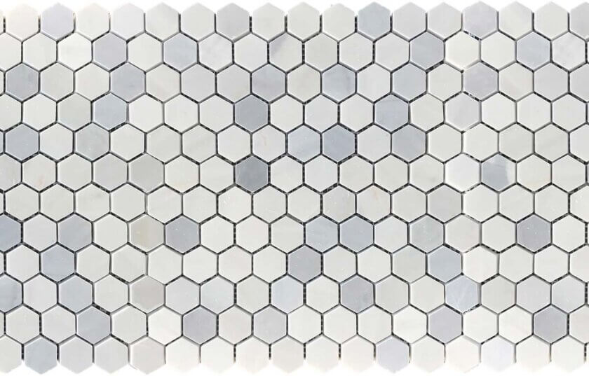 Twilight Marble Mosaic 1inch Hexagon Marble Mosaic